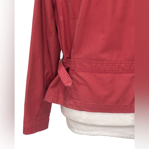 L.L. Bean Vintage Y2K Women's M P Red Jacket Logo Casual Chore Barn Coat READ - Picture 10 of 16